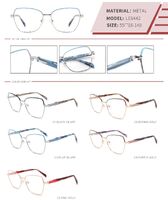 Оправа металлическая полуободковая с флексом LE6442-DA