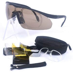 Safety shockproof tactical goggles +4 caps 战术套装-C3