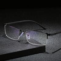 Metal eyeglasses for reading V6011, diopters from 0.50 to -6.00, not centered 