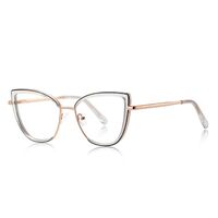 Оправа женская металлическая + пластик TR90, линзы-блюблокеры с защитой от ультрафиолета и синего света More FCS3153