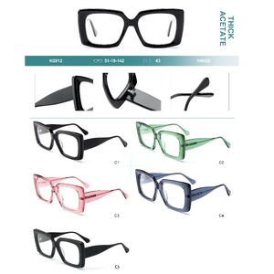 Plastic frames for glasses, thick acetate Big City H2812