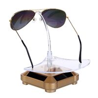 Tabletop glasses and accessories stand - solar powered revolving display ZTY002