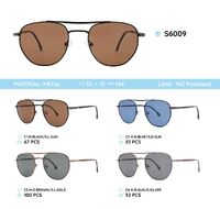 Metal frame polarized sunglasses S6009