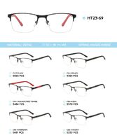 Metal frame with temples made of TR-90 material HT23-69