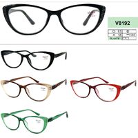 Ready-made plastic frame glasses for women Vizzini V8192, diopters from +1.00 to +4.00