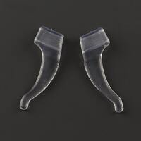 Стоппер - насадка на заушник, противоскользящий ушной крючок, 21-34 мм, прозрачные/чёрные, для различных видов дужек