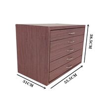Floor office box - display case for frames and glasses, wood color, for 75 slots JS-C230408
