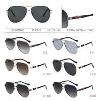 Polarized metal + TR90 sunglasses for men Romonis PS2171-R