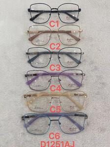 Metal frames for glasses with flex hinges Defile D1251AJ