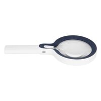 Лупа с универсальной подсветкой, увеличительное стекло с ручкой 8013手持-XX, диаметр 108 мм, увеличение: 5Х, 10Х