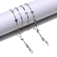 Golden color crystal pearl glasses chain GL1216