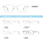 Metal women's frame for glasses MW1077