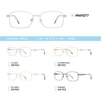 Metal women's frame for glasses MW1077