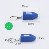 Flashlight-keychain with blue light transmittance test