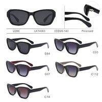Polarized plastic sunglasses for women Leke LK14063