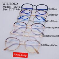 Metal + TR90 ultrathin women's frames with spring hinges Wilibolo TR3046