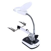 Tabletop magnifying glass with backlight 16090-XX, magnification: 3,5X, 10X