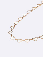 Металлическая маленькая цепочка для очков ручной работы из высококачественного металла с ромашками GL1193