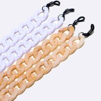 Acrylic non-slip chain, 2-piese set, for glasses and masks GM002