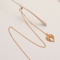 Металлическая нескользящая цепочка золотого цвета, с крыльями, для очков и масок GL1868