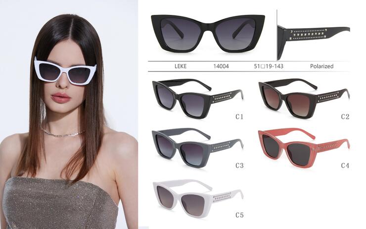 Polarized plastic sunglasses Leke LK14004