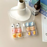 Набор для мягких контактных линз + 6 контейнеров для хранения B-DIY8款六副装