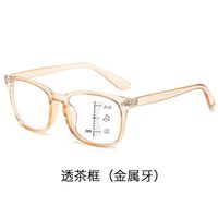 Photochromic plastic glasses for reading multi-focus, with protection Blue Cut and flex hinges, diopters from +1.00 to +4.00, KY8082变色多焦点
