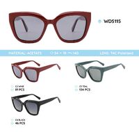 Plastic acetate frame polarized sunglasses WD5115