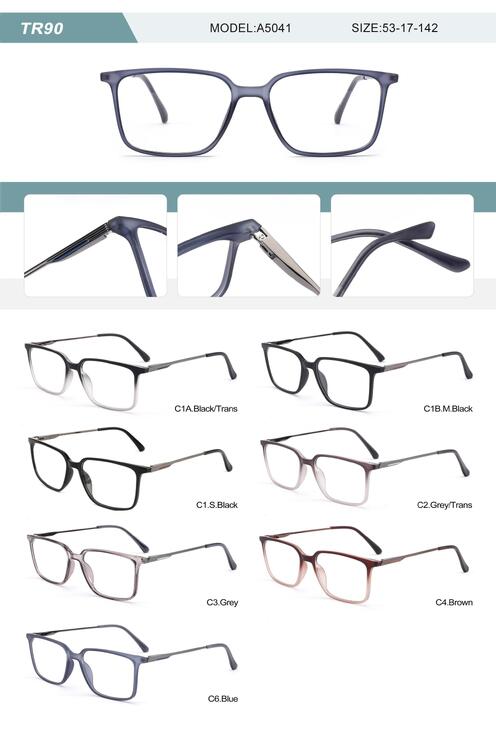 Оправа пластиковая из TR90 мужская с флексом A5041-DA