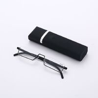 Plastic reading pince-nez glasses TR90 with case 鱼丝款, diopters from +0.00 to +4.00, RMC=62-64