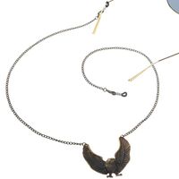 Металлическая нескользящая цепочка бронзового цвета, c орлом, для очков и масок GL142