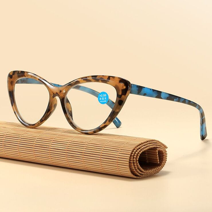 Plastic glasses for reading, with Blue ray cut protection, diopters from +0.00 to +4.00, RMC=62-64, KY2000