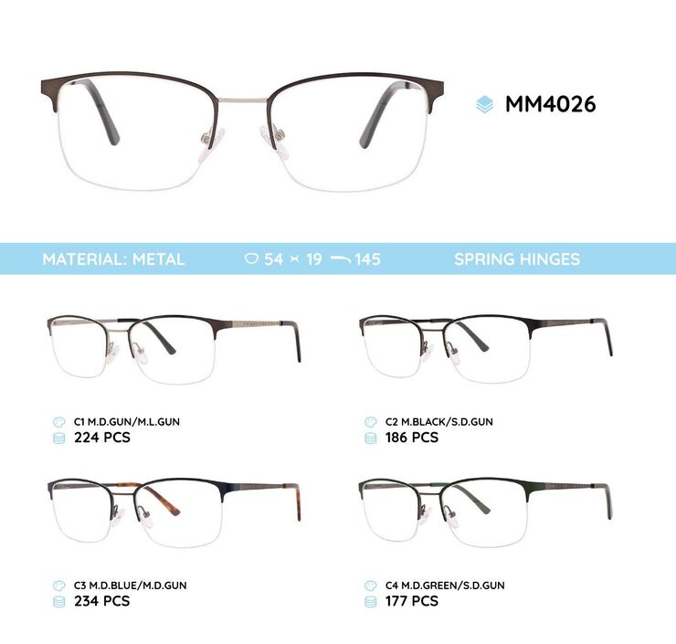 Оправа для очков металлическая мужская MM4026