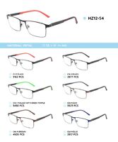 Металлическая оправа с дужками из материала TR-90 HZ12-54