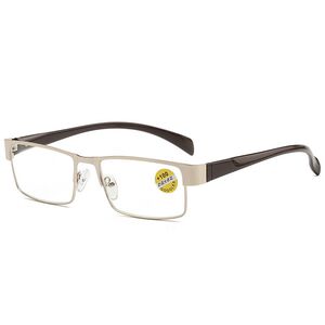 Очки металлические для чтения 89868 с защитой Blue ray cut, диоптрии от +1.00 до +4.00