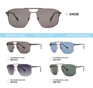 Metal frames polarized sunglasses S4028