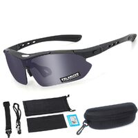 Safety shockproof tactical polarized photochromic goggles, 3-lens set, 0923-1-DX