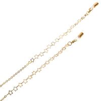 Metal non-slip chain, with stars, for glasses and masks GL093