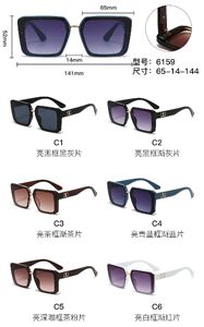 PC plastic sunglasses with metal hinge 6159W