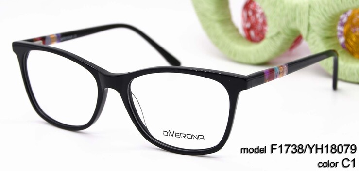 Оправа пластиковая из материала ацетат DIVERONA F1738-YH18079