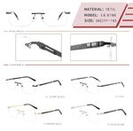 Оправа металлическая безободковая на винтах мужская с флексом LE6196-DA