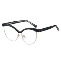 Combined frame (metal + TR90) or glasses with blue light protection, with spring hinges FA87283