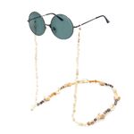 Металлическая нескользящая цепочка золотого цвета, с маленькой ракушкой, для очков и масок GL697