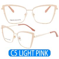 Combined frame (metal + TR90) or glasses with blue light protection, with spring hinges FA87070
