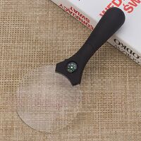 High-definition acrylic optical magnifying glass 110mm, with compass function 606