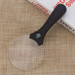 High-definition acrylic optical magnifying glass 135mm, with compass function 606