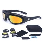 Safety shockproof tactical goggles +3 caps C-C5