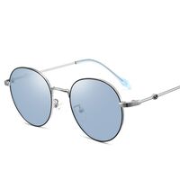 Очки металлические фотохромные с защитой от синего света 9648-2-GT