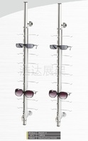 Stand wall-mount glasses rack with 9-20 slots and locks HD601