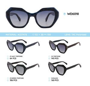 Plastic acetate frames polarized sunglasses WD6018